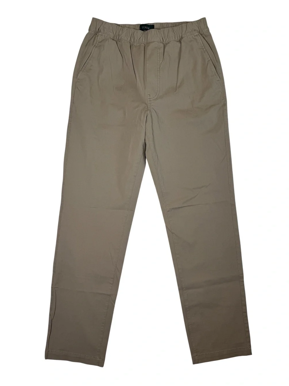 J. Crew Drawstring Pant in Stretch Cotton Blend Pants Khaki Men's Small CK691 - Picture 1 of 12